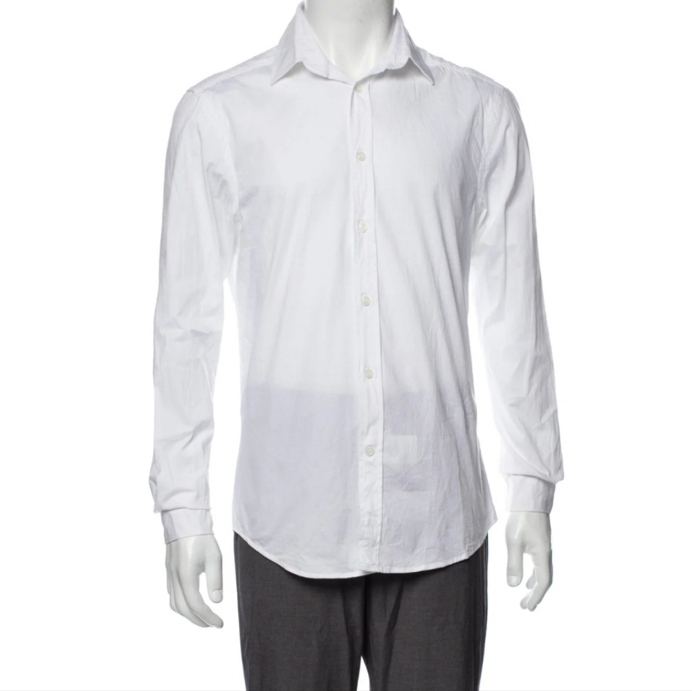 Versace Classic Designer White Dress Shirt
